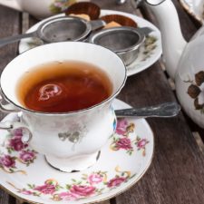 Cup of tea and tea service