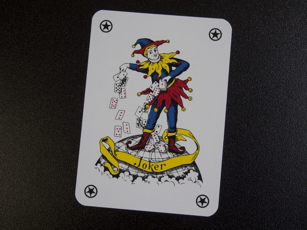 Joker playing card