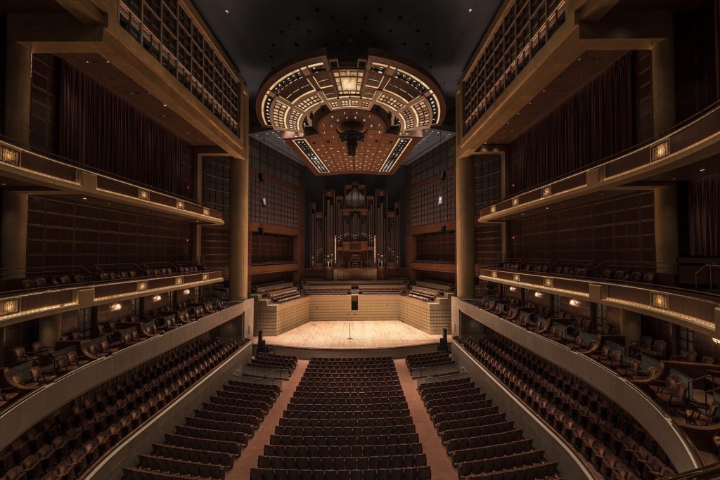 Empty concert hall interior